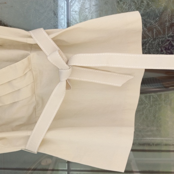 Mexx Cream Sleeveless Blouse With Sash Side Zipper Size UK 10/ US 6 - Picture 4 of 6